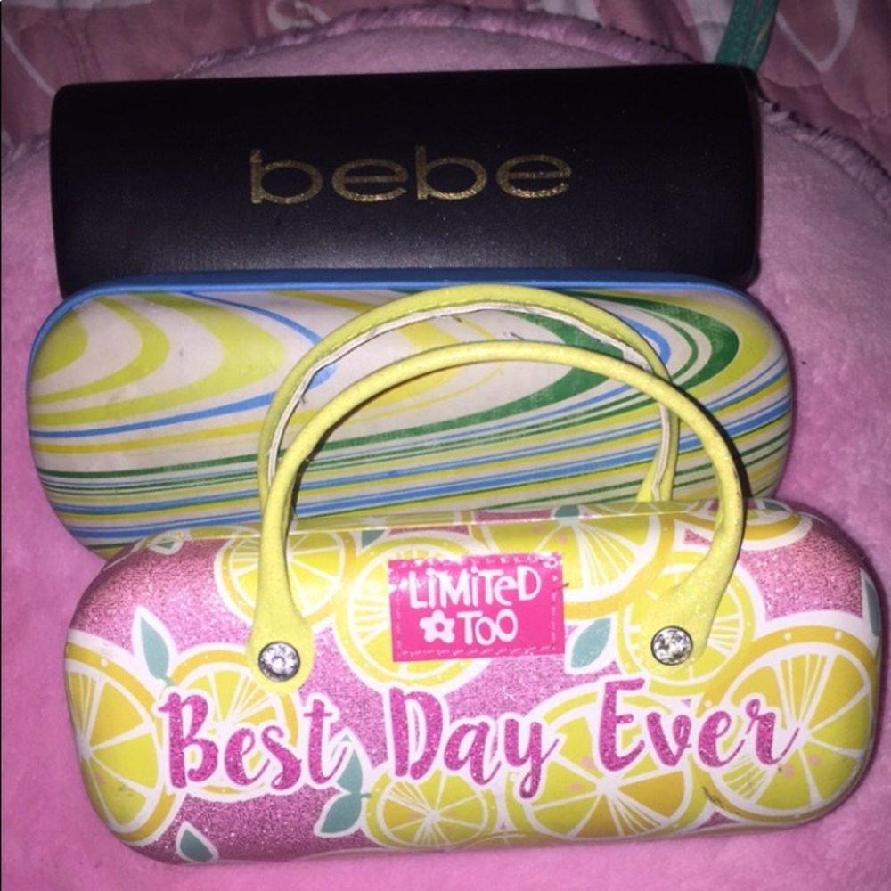 Three glasses cases